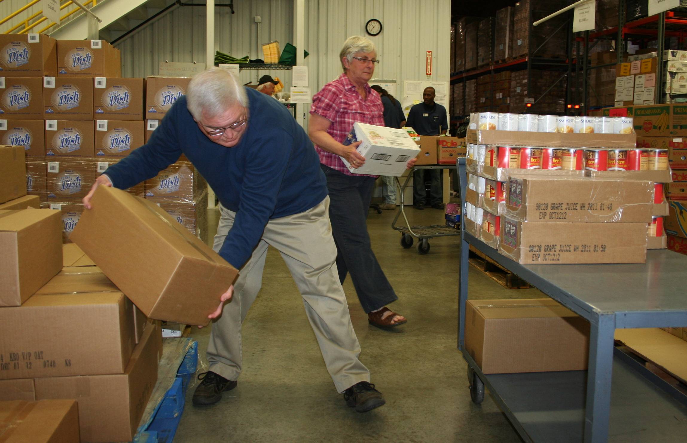 Loading up to Feed the Kids at Edgelea